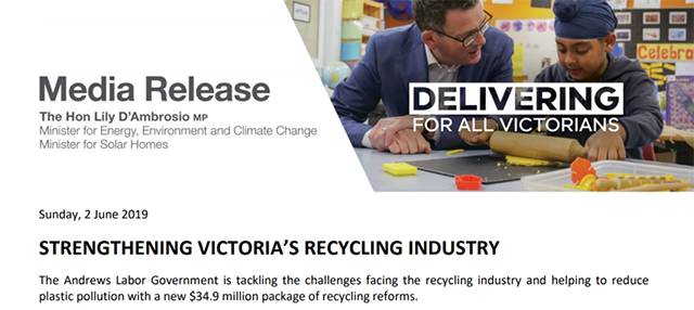 维多利亚州启动3490万澳元方案，加强资源回收产业发展